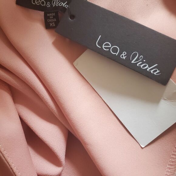 Lea & Viola Pink Dress with Feathers..Please Read - Picture 12 of 14